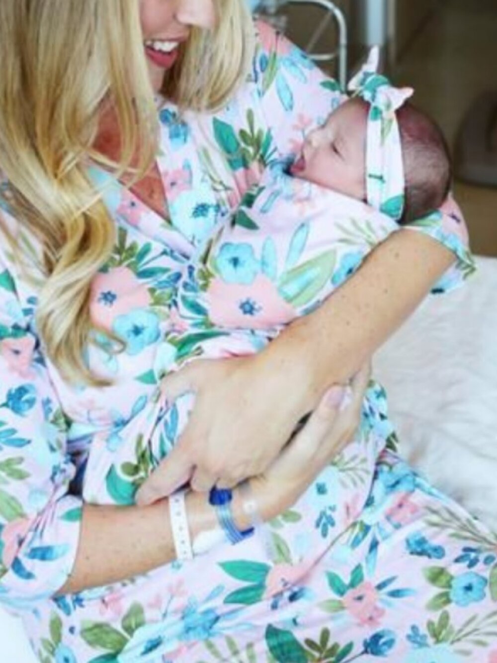 Milkmaid Goods Blush Butterfly Robe, Swaddle & Headband Set - Size M / One Size